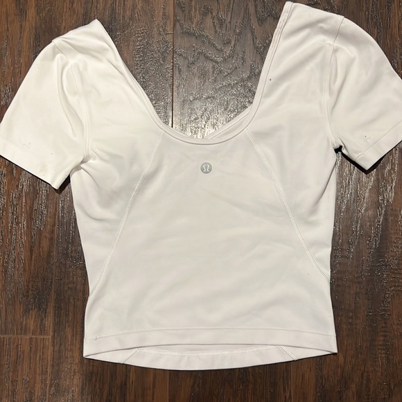 White Lululemon Align T-Shirt - Picture 2 of 2